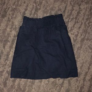 Jcrew black elastic waist skirt